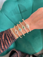 Emerald Diamond Velma Bangle