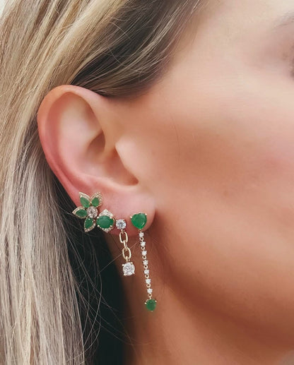 Two Hearts Earrings