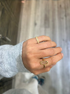 Skewed Paperclip Ring
