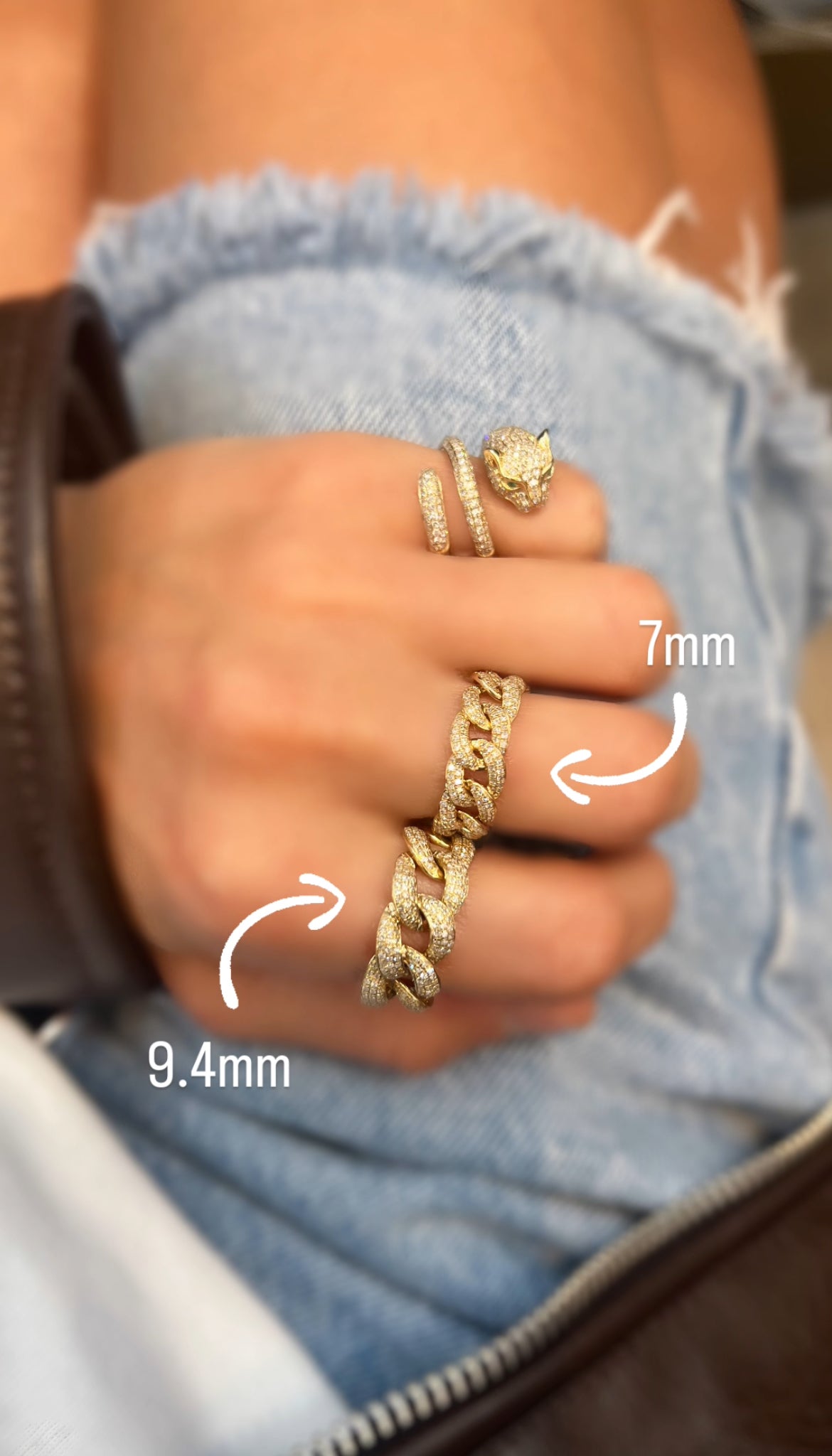 7mm Pave Cuban Link Ring
