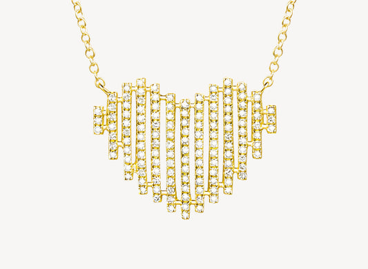 Radio Heart Necklace