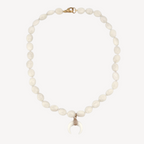 White Jade Beaded Necklace