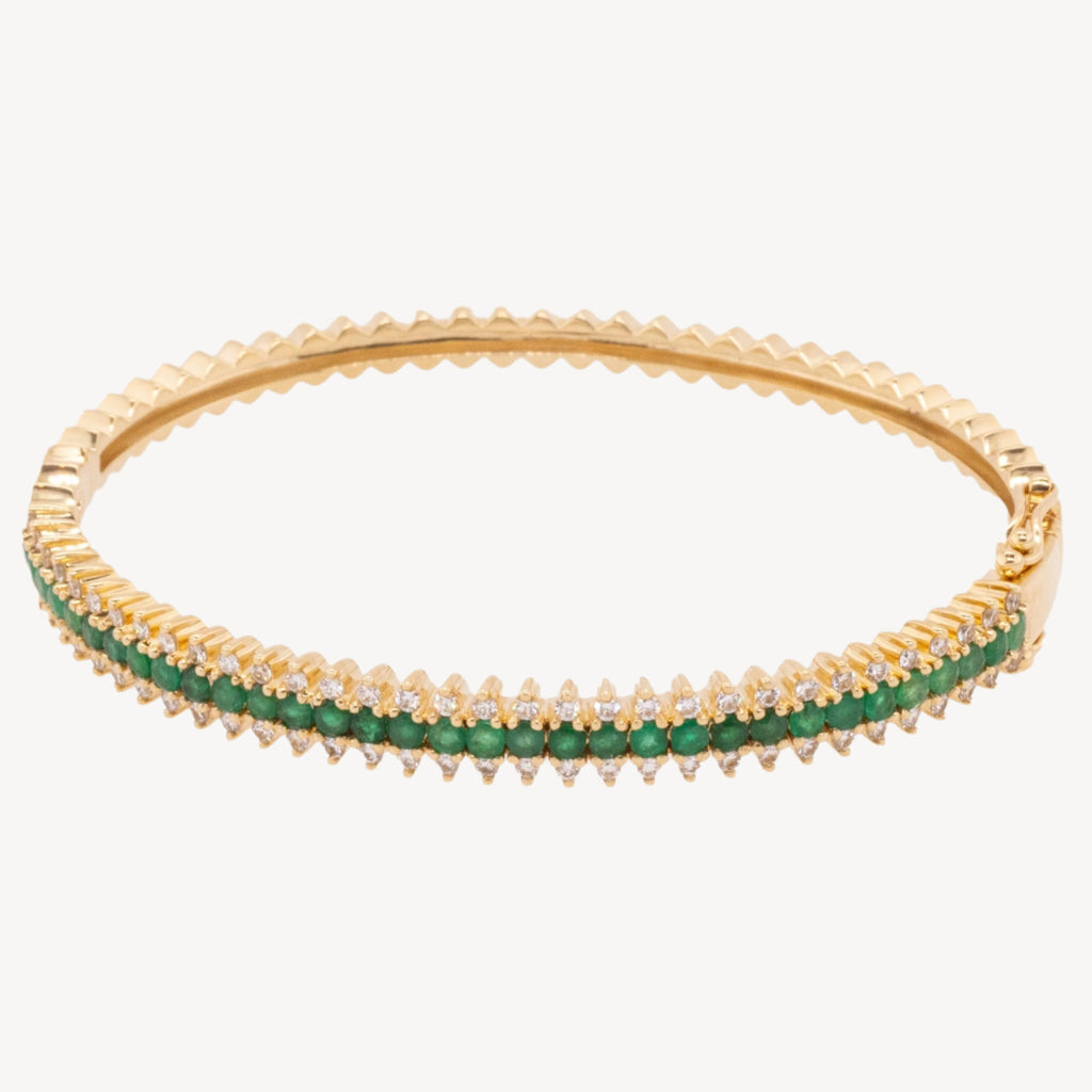Isla Emerald Spike Bangle