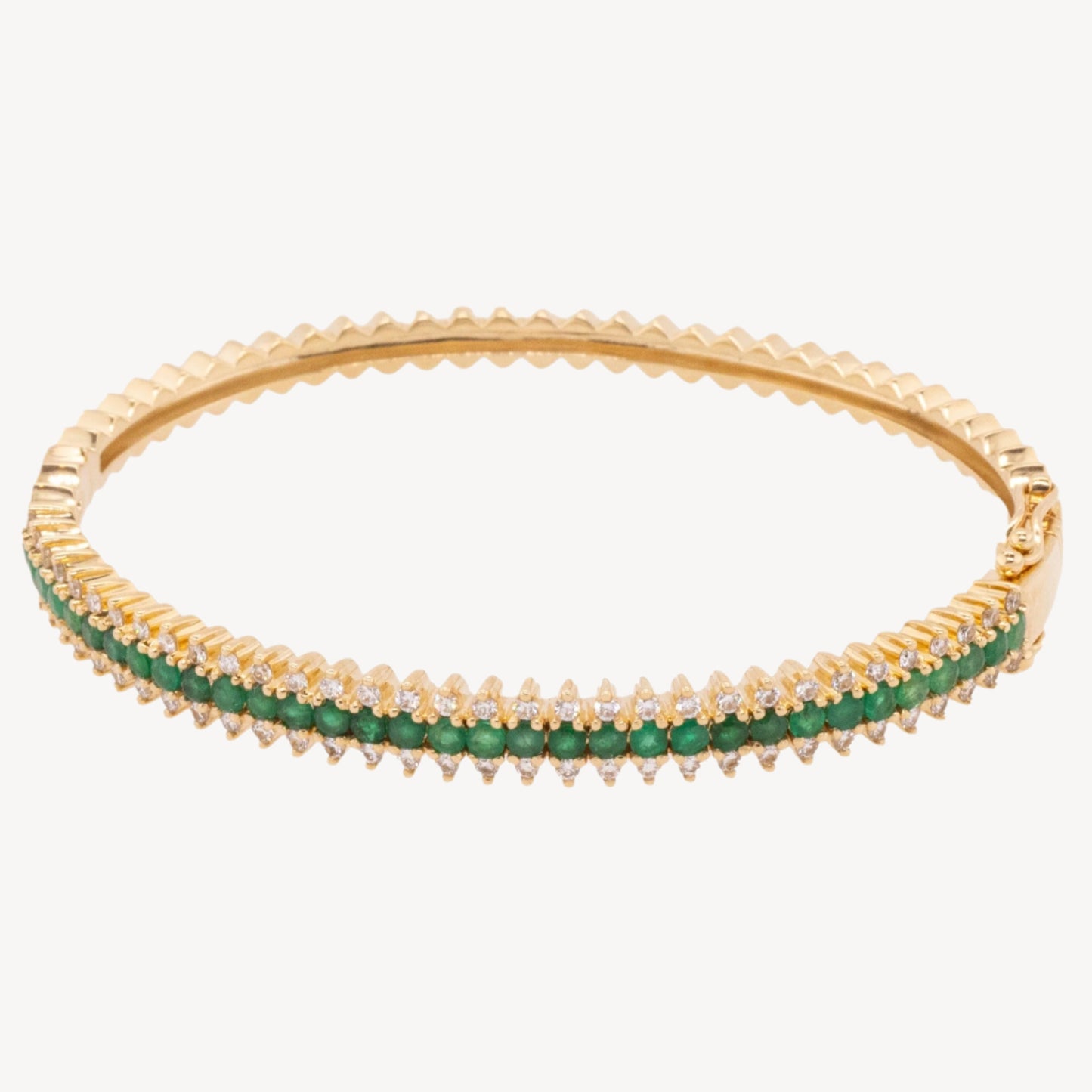 Isla Emerald Spike Bangle