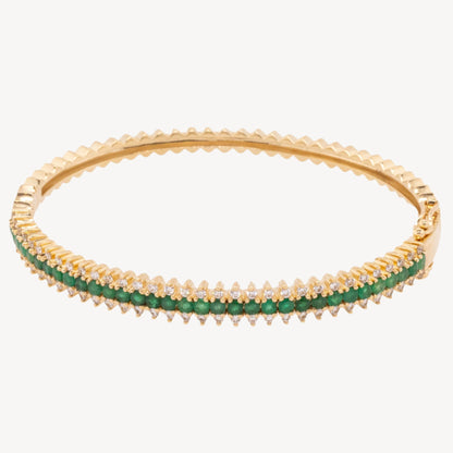 Isla Emerald Spike Bangle