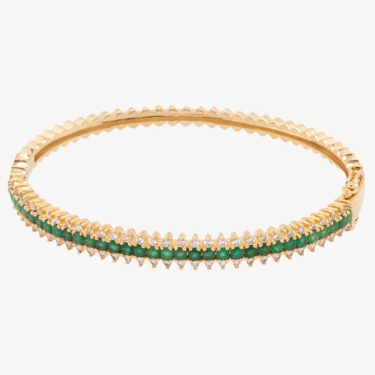Isla Emerald Spike Bangle