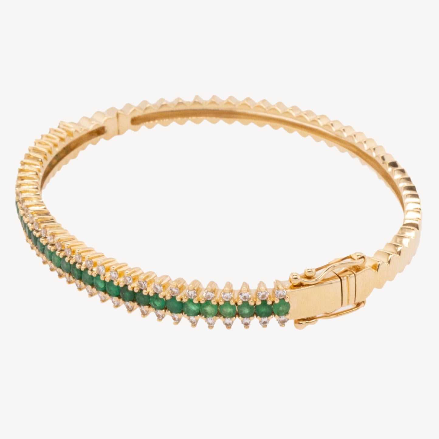 Isla Emerald Spike Bangle