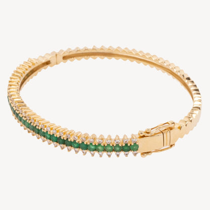 Isla Emerald Spike Bangle