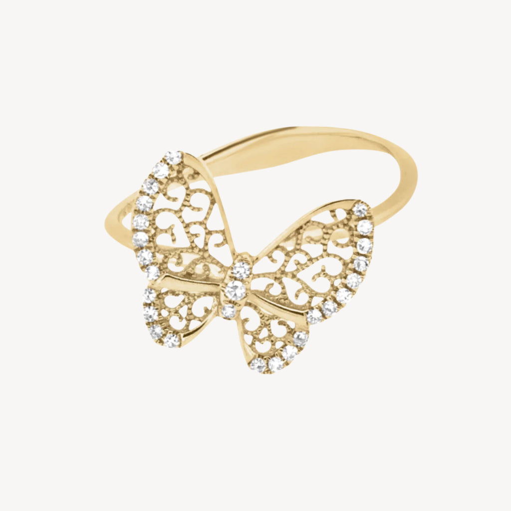 Crystal's Butterfly Ring
