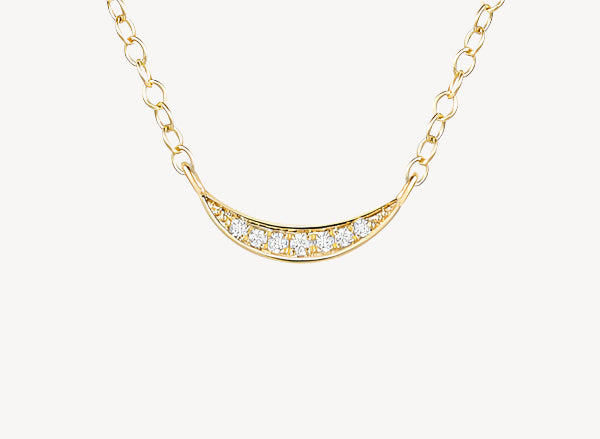 Waxing Crescent Necklace