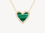 Maxi Malachite Heart Necklace