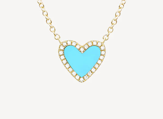 Maxi Turquoise Heart Necklace