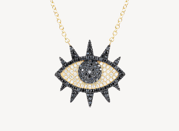Black Diamond Eye Necklace