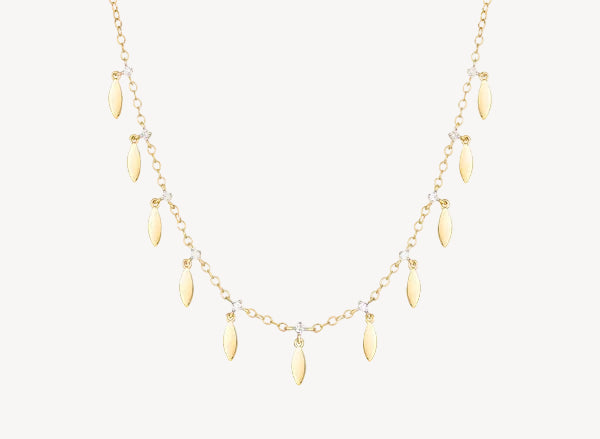 Dangling Leaves Necklace