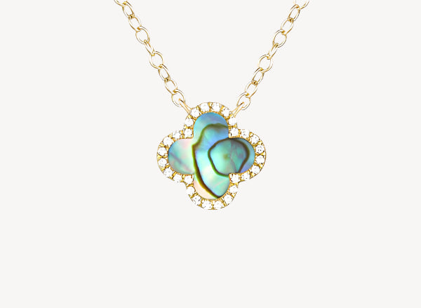 Abalone Clover Necklace