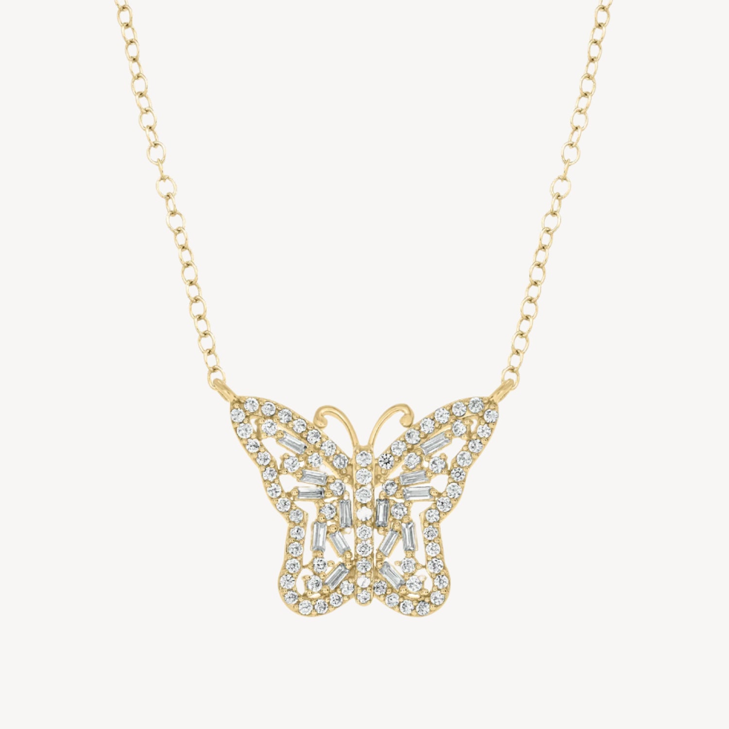 Glass Butterfly Necklace