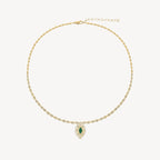 Elle Necklace in Emerald