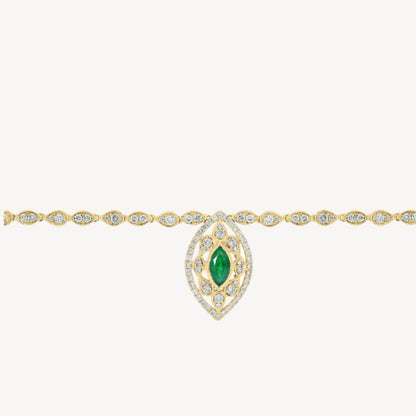 Elle Necklace in Emerald