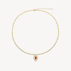 Elle Necklace in Ruby