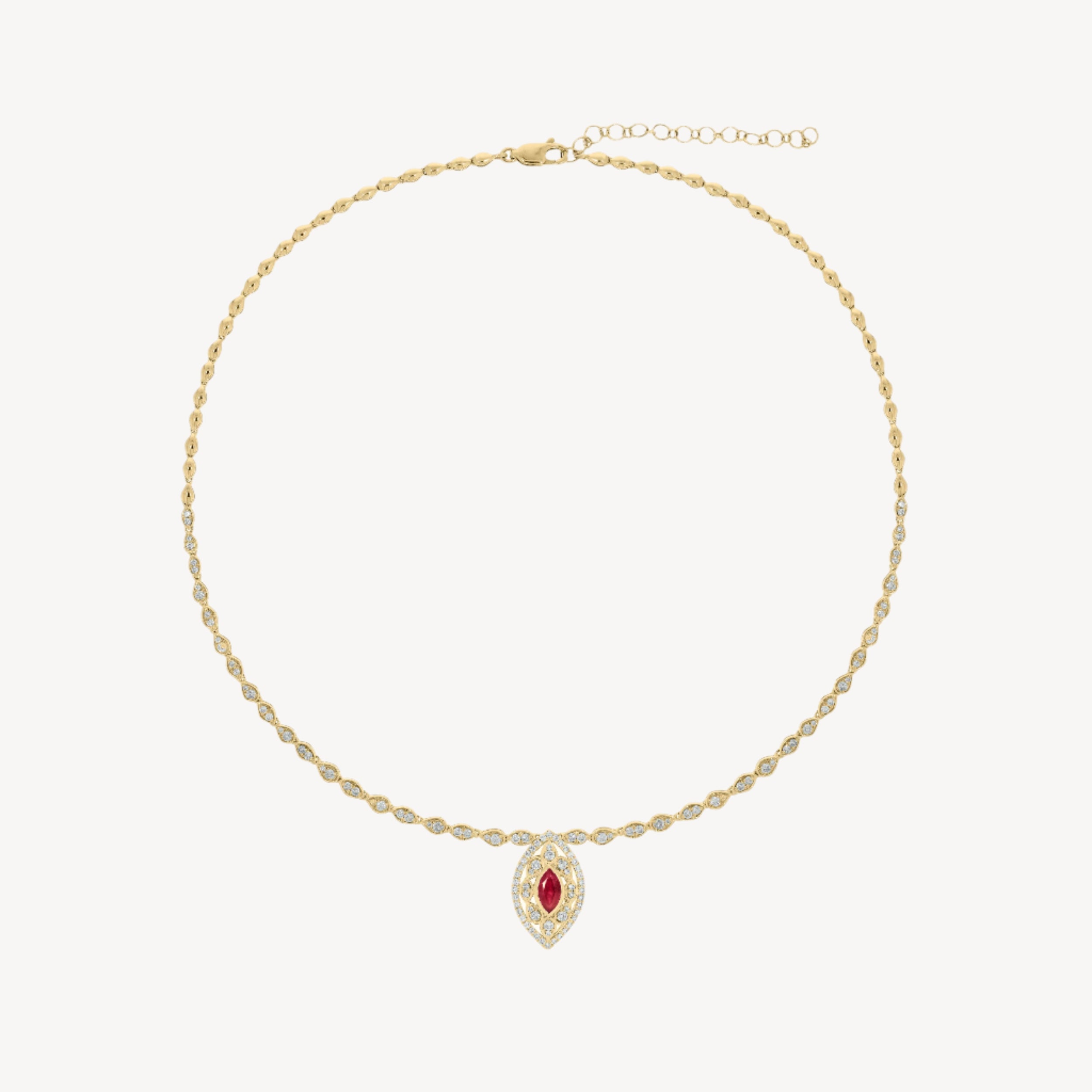 Elle Necklace in Ruby