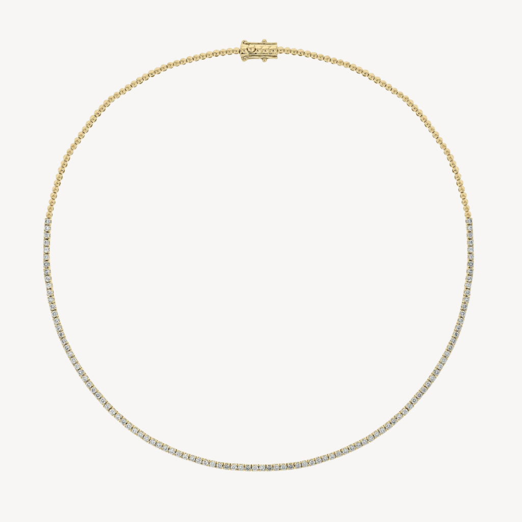 1.9ct Halfway Tennis Necklace