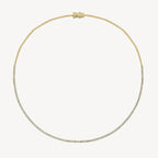1.9ct Halfway Tennis Necklace