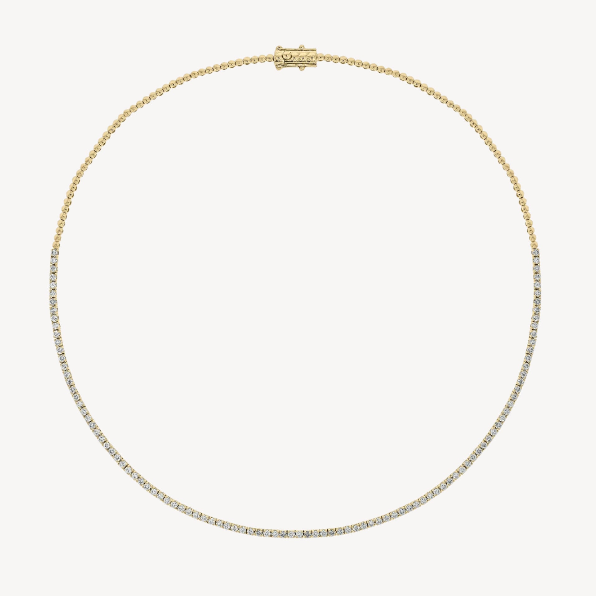 1.9ct Halfway Tennis Necklace