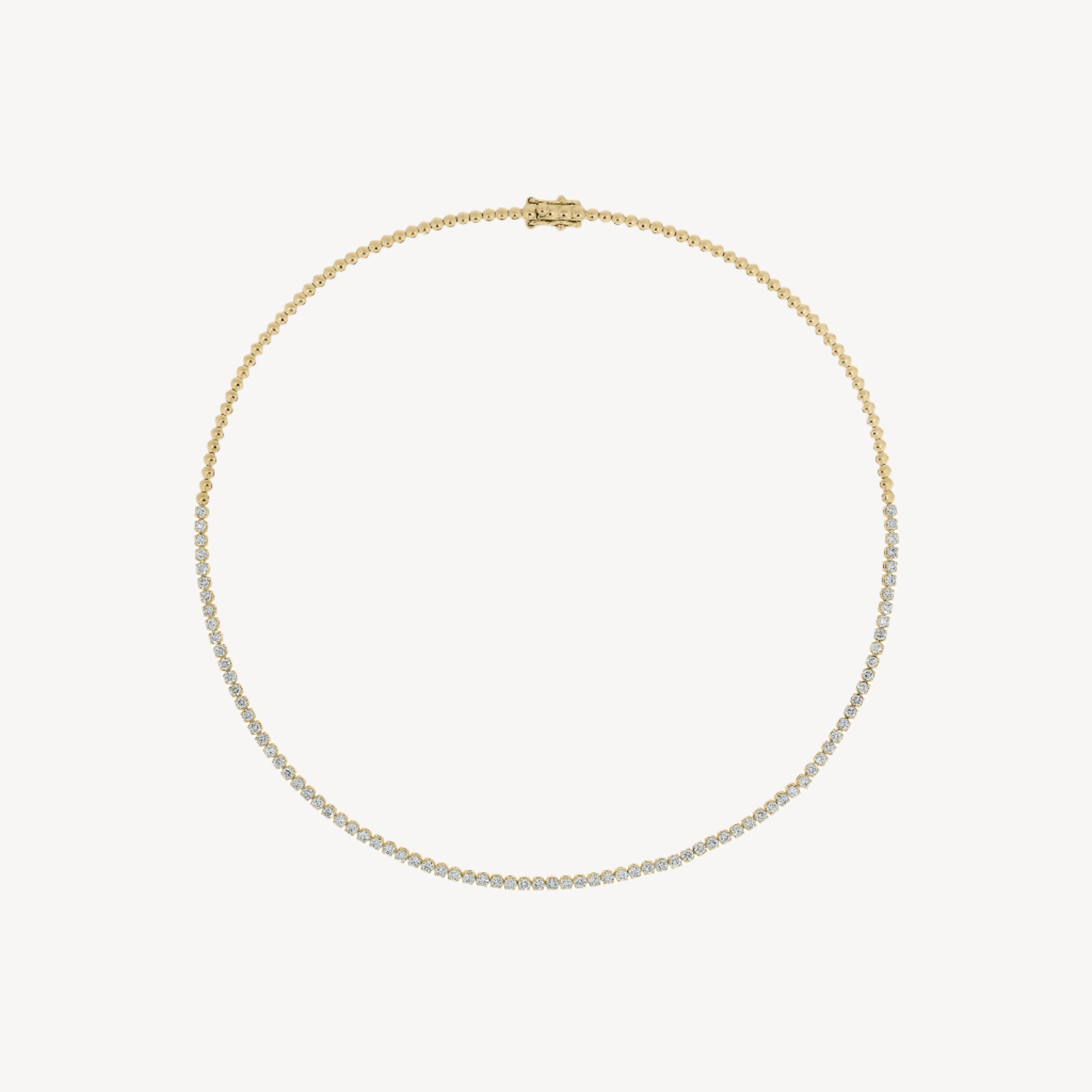 2.95ct Halfway Tennis Necklace