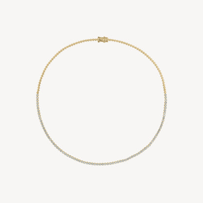2.95ct Halfway Tennis Necklace