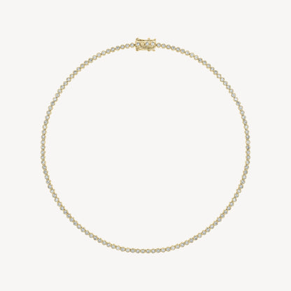 Bezel 4ct Tennis Necklace