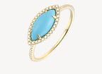 Turquoise Marquise Ring