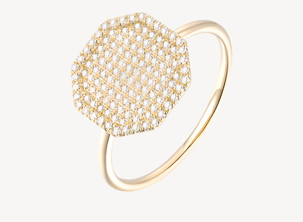 Sixel Pave Ring