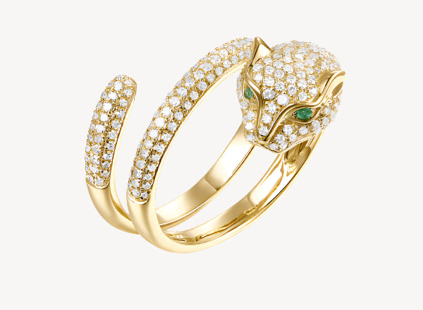 Panther Wrap Around Ring