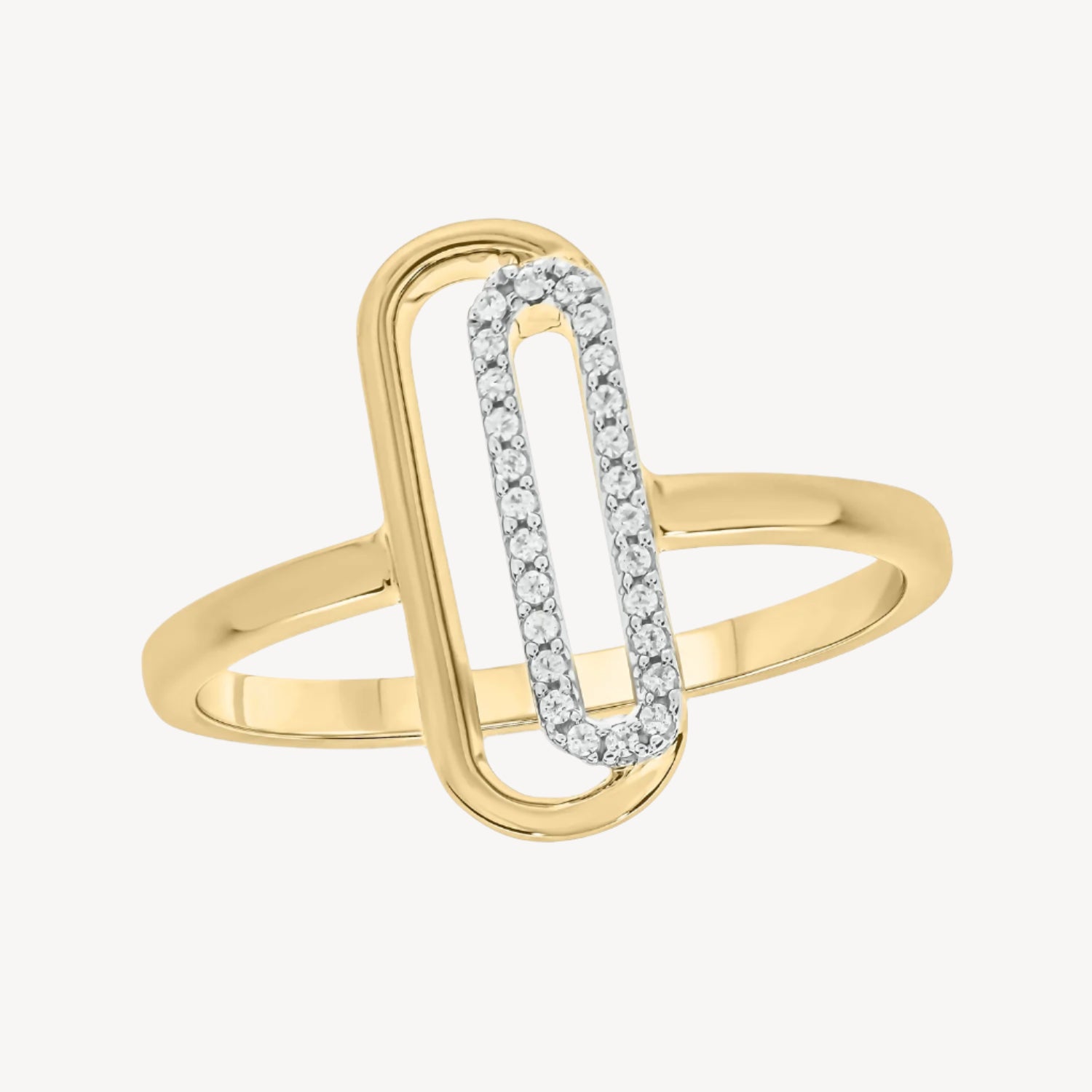 Skewed Paperclip Ring