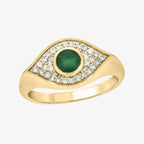 Verdant Eye Pinky Ring