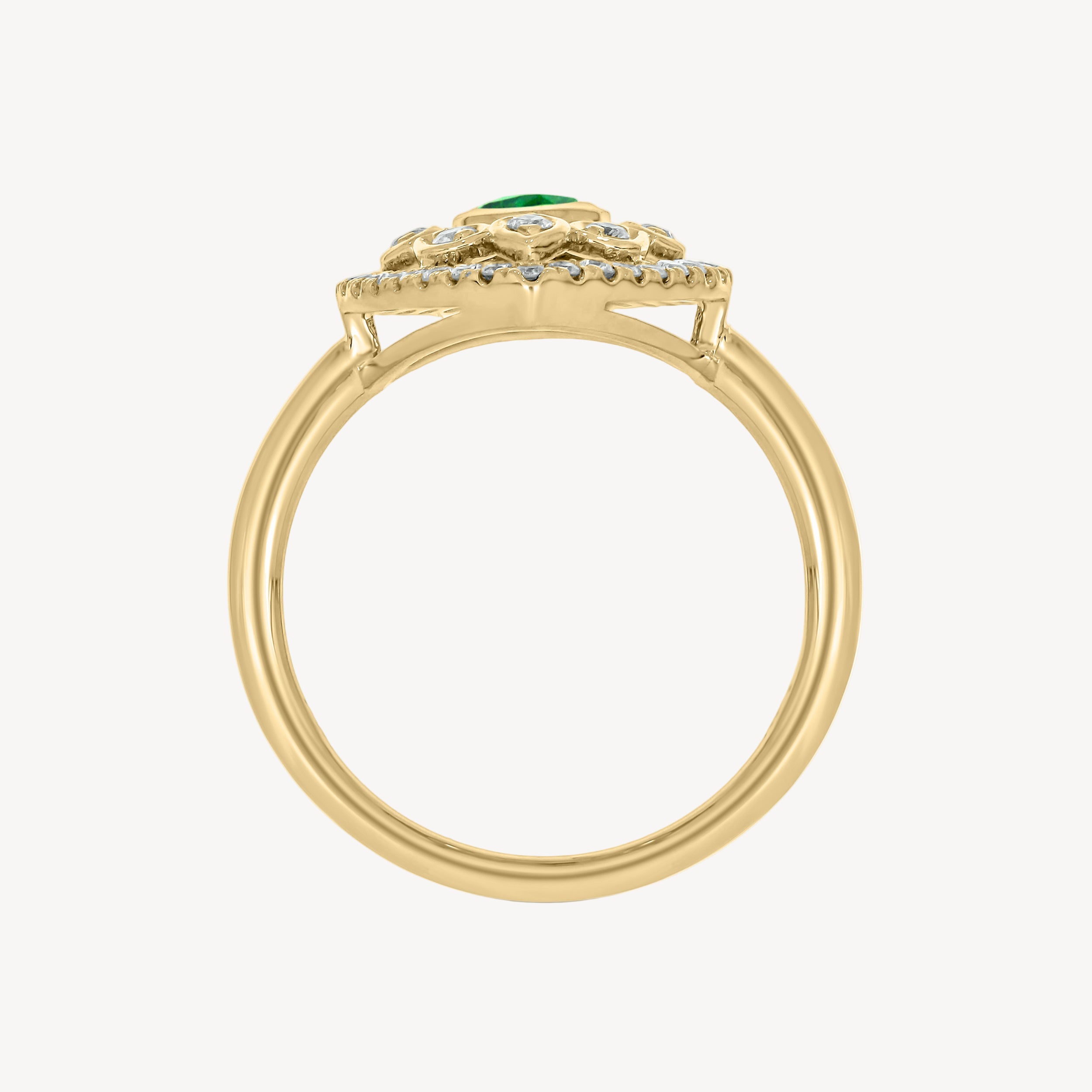 Emerald Velma Pinky Ring