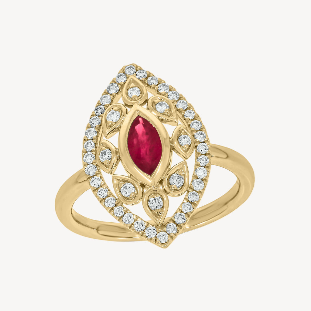 Ruby Velma Pinky Ring