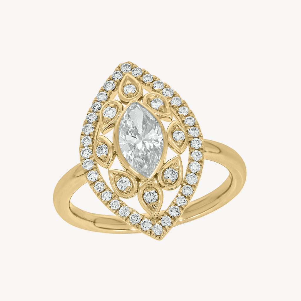 Diamond Velma Pinky Ring