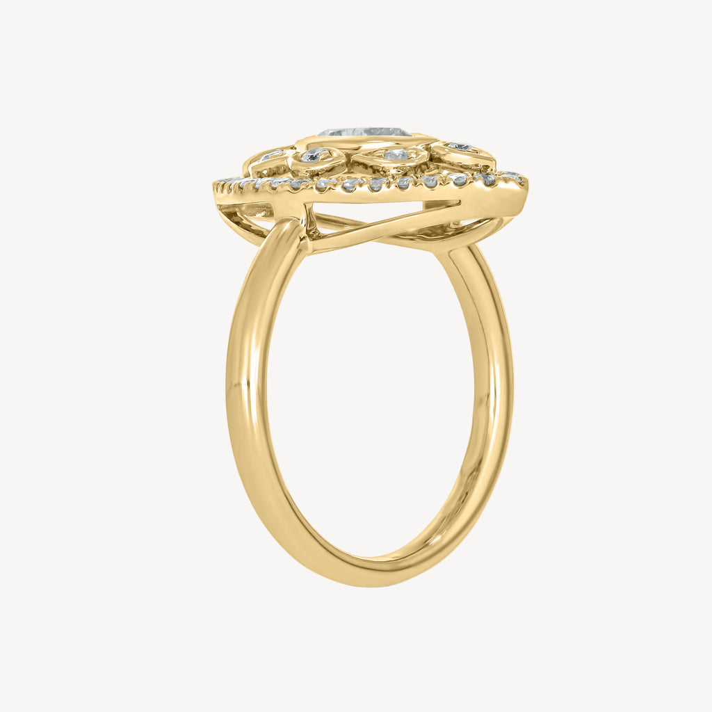 Diamond Velma Pinky Ring