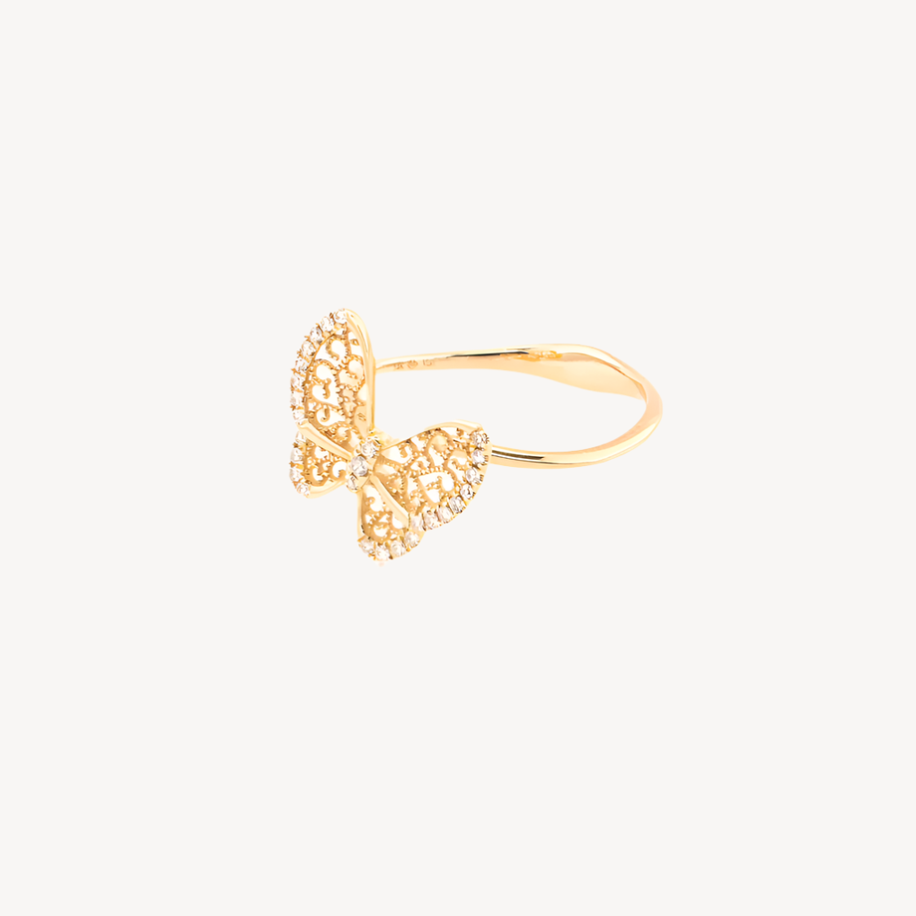 Crystal's Butterfly Ring