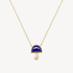 Mini Midnight Mushroom Necklace
