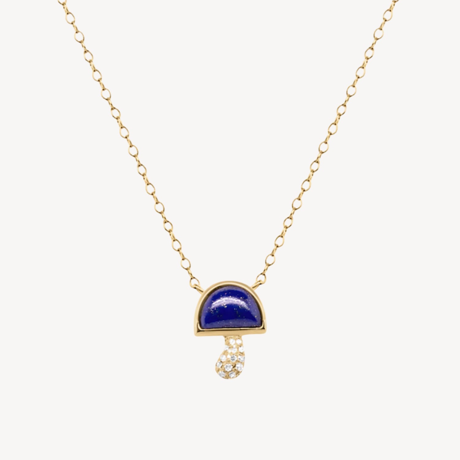 Mini Midnight Mushroom Necklace