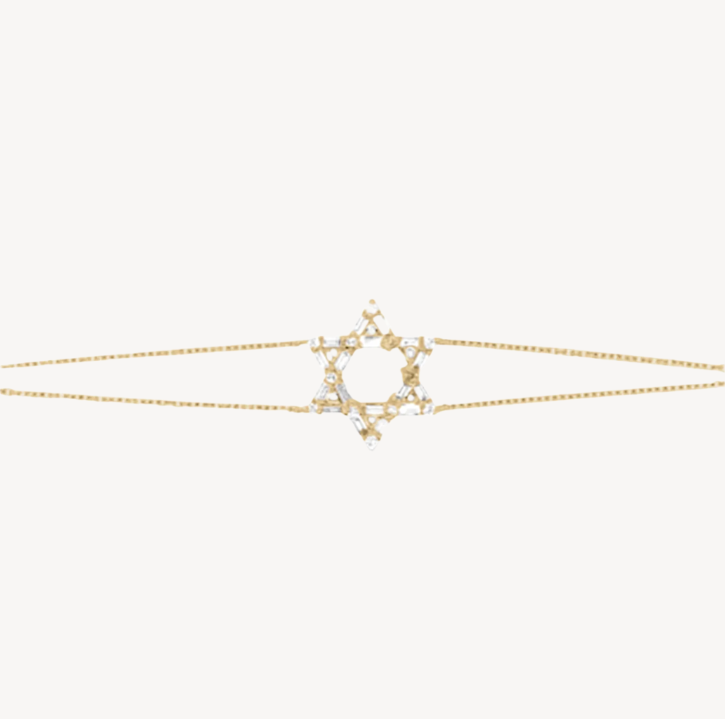 Baguette Star of David Bracelet