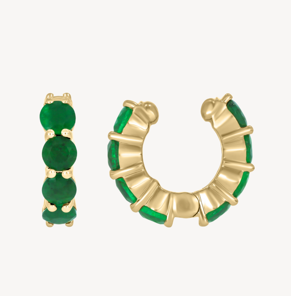 Emerald Ear Cuff