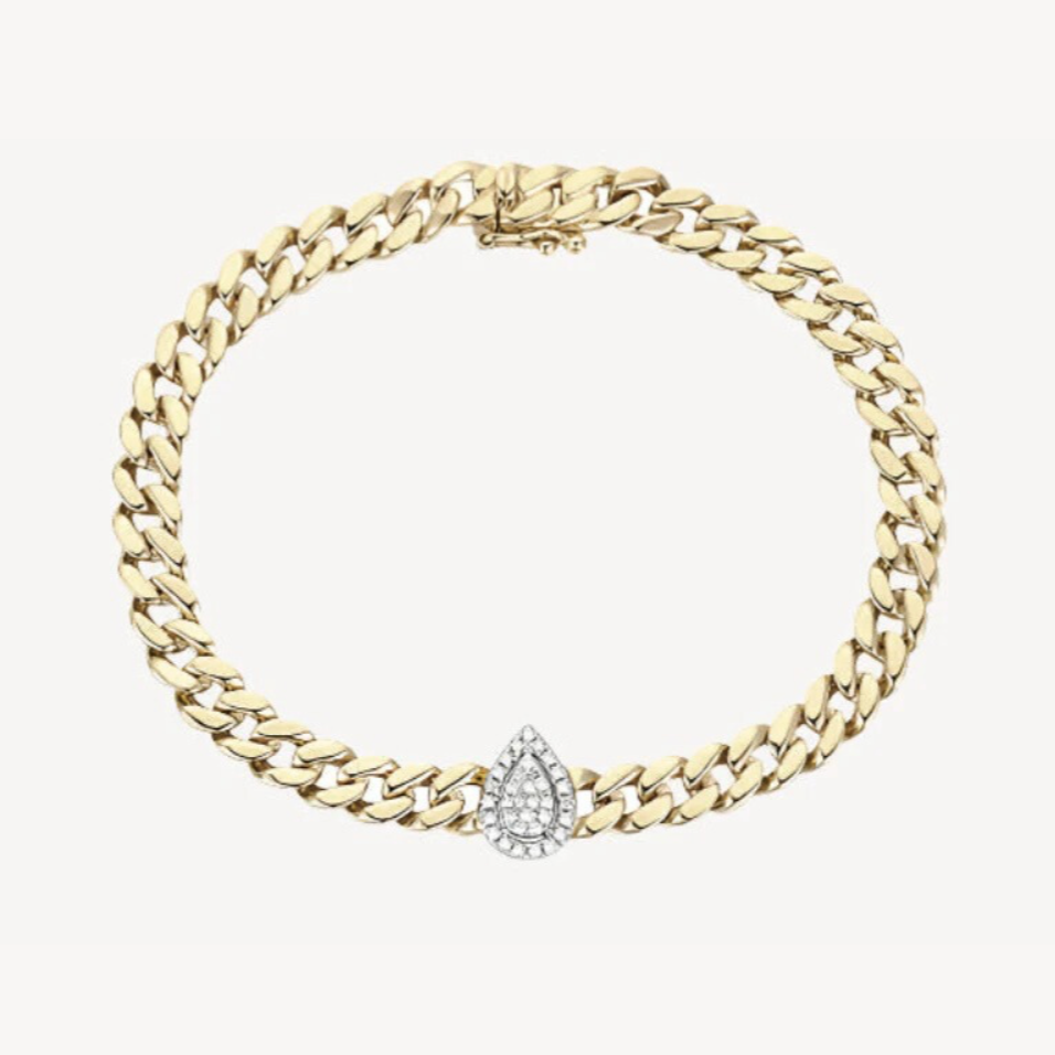 Pear Chain Bracelet