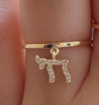 Chai Dangle Ring