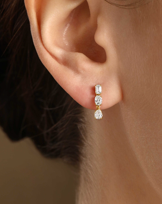 Mini Contour Drop Studs