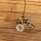 Pave "S" Initial Pendant