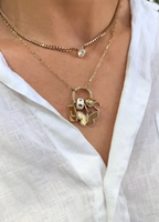 Paperclip Charm Holder Necklace