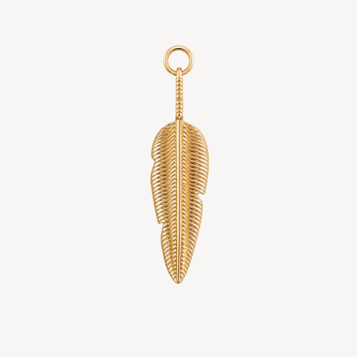 Mini Men's Feather twist Pendant